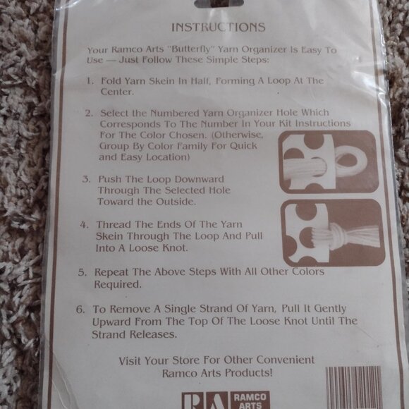 NEW Yarn organizer - butterfly shape - Picture 2 of 2